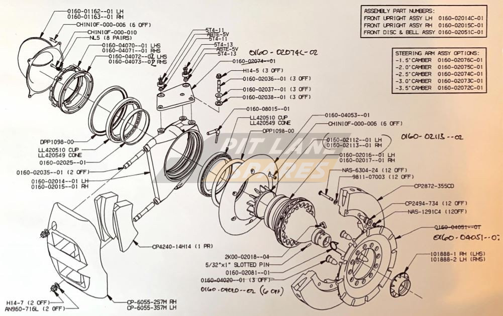 FRONT UPRIGHT ASSEMBLY Diagram